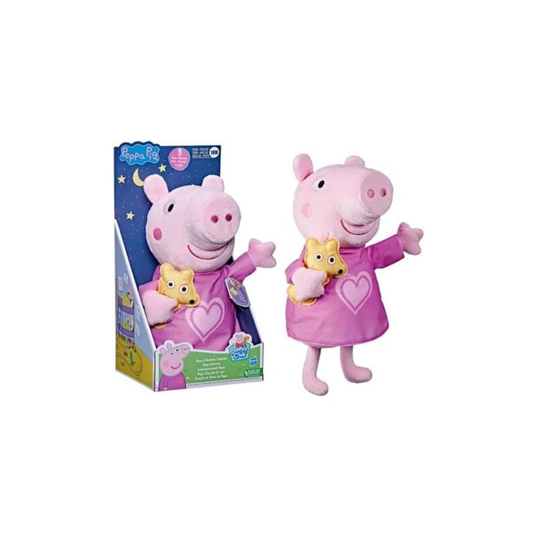 Peppa Pig Peppa Berceuse Peluche chantante avec Ourson 3 chansons 3 Phrases à partir de