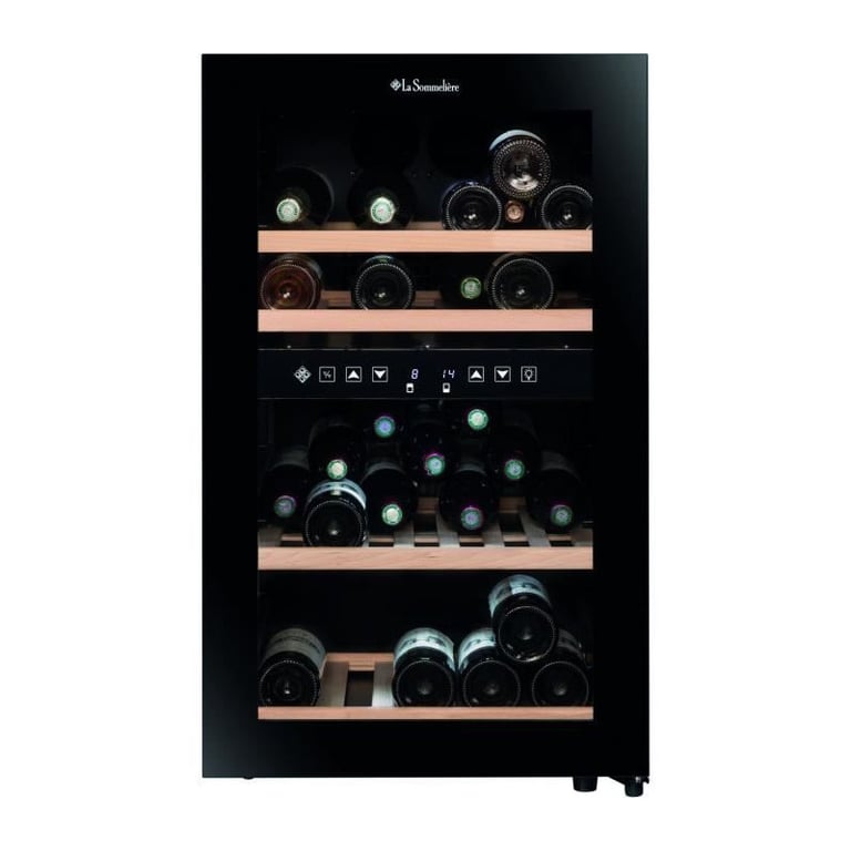 Cave à vin de service LA SOMMELIERE SLS45DZ 45 bouteilles Porte vitrée Classe G - vue 2