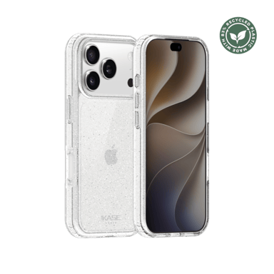 Funda híbrida invisible brillante de plástico reciclado 83% GEN 2.0 para Apple iPhone 18 Pro, transparente