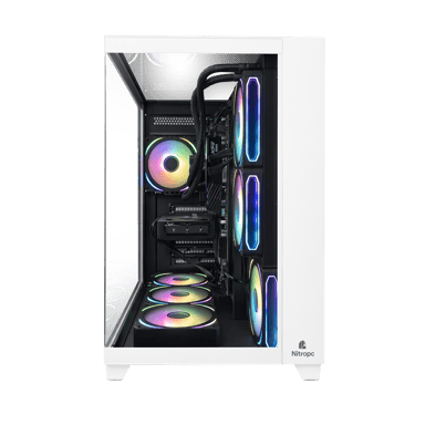 PC Gaming Nitropc Extremo - AMD Ryzen 5 7600X, RX 9060 XT 16GB, RAM 16GB, M.2 1TB, Windows 11 Pro, WiFi, Blanco