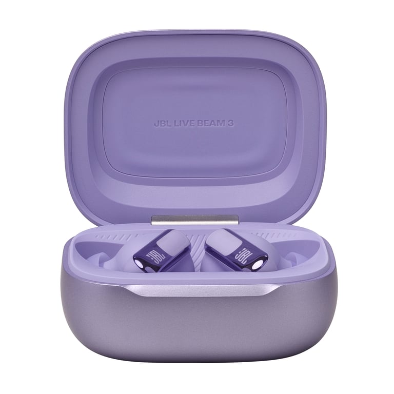 Live Beam 3 avec réduction de bruit - Ecouteurs sans fil Bluetooth JBL, Violet - Neuf