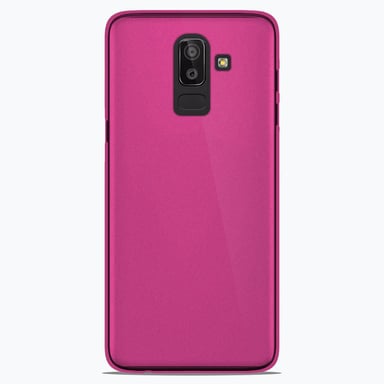 Coque silicone unie compatible Givré Rose Samsung Galaxy J8 2018