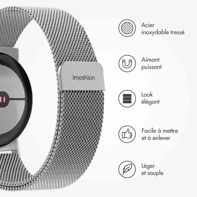 Bracelet Google Pixel Watch 45mm Magnétique milanais - vue 7