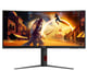 AOC G4 CU34G4Z écran plat de PC 86,4 cm (34'') 3440 x 1440 pixels Wide Quad HD LED Noir, Rouge