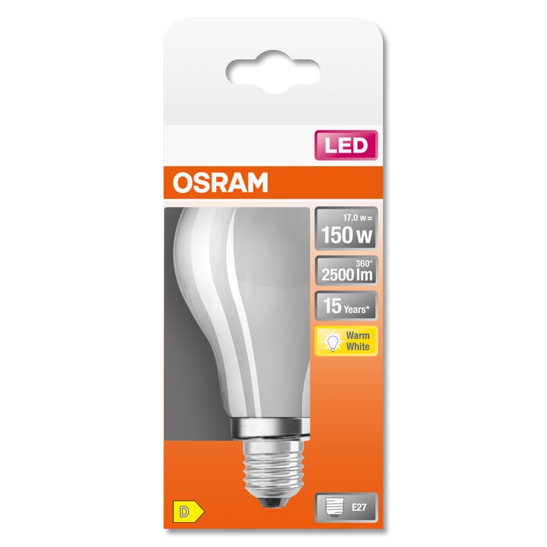 OSRAM Led std verre dépoli e27 2500lm chaud bte 1 - vue 2