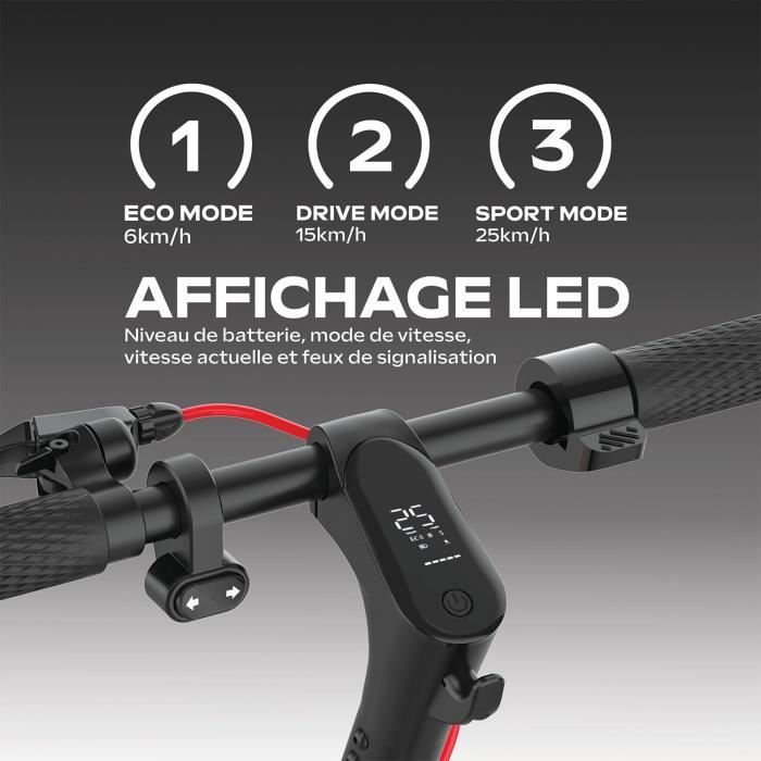 Trottinette électrique 85 Lite URBANGLIDE Roues 8.5 36V Autonomie 20 km Frein à disque Clignotants Feu stop - vue 4