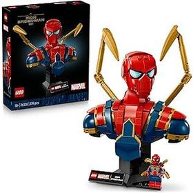 LEGO Marvel 76326 Buste d'Iron Spider-Man - Set de Construction Collector pour Adulte