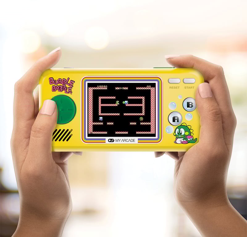Console rétrogaming 3 Jeux en 1 Just For Games Pocket Player Bubble Bobble - vue 4