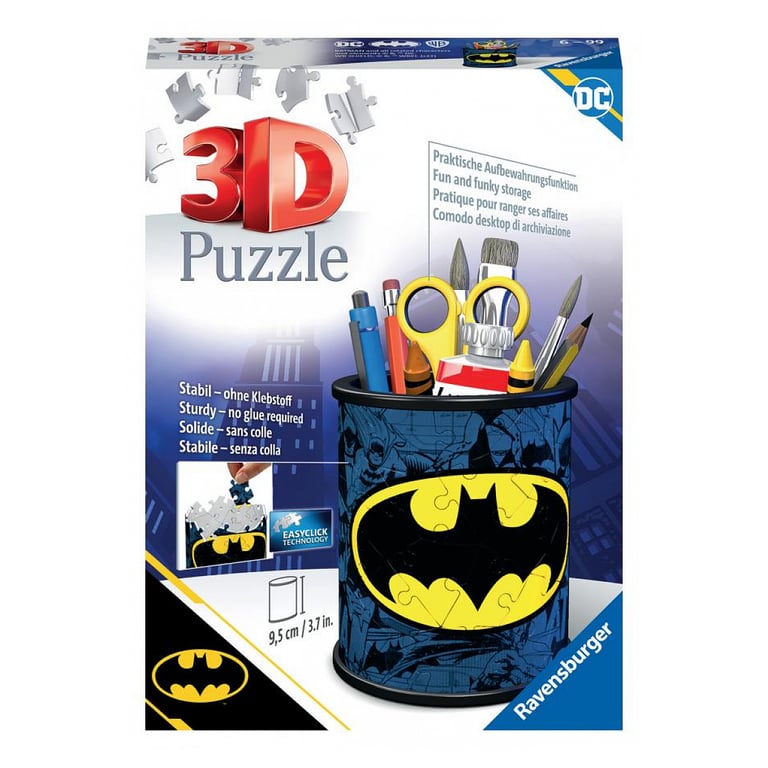 Puzzle 3D 54 pièces Pot à crayons : Batman Ravensburger France - vue 3