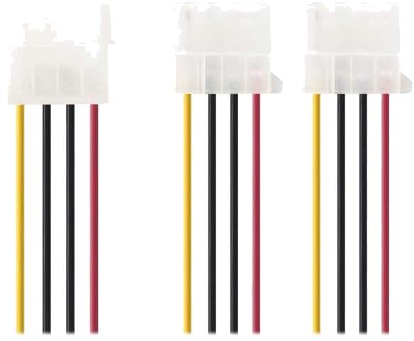 NEDIS Internal Power Cable - Molex Male - 2x Molex Female - 0.15 m - Various