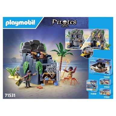 Aventure sur l'île au trésor pirate avec monstre marin - Set PLAYMOBIL 71531
