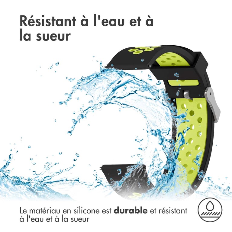 imoshion Bracelet sportif en silicone Connexion universelle de 24 mm Neuf - vue 2