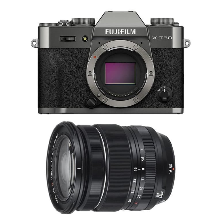 FUJIFILM X-T30 III ANTHRACITE + Objectif 16-80mm f/4 WR Noir