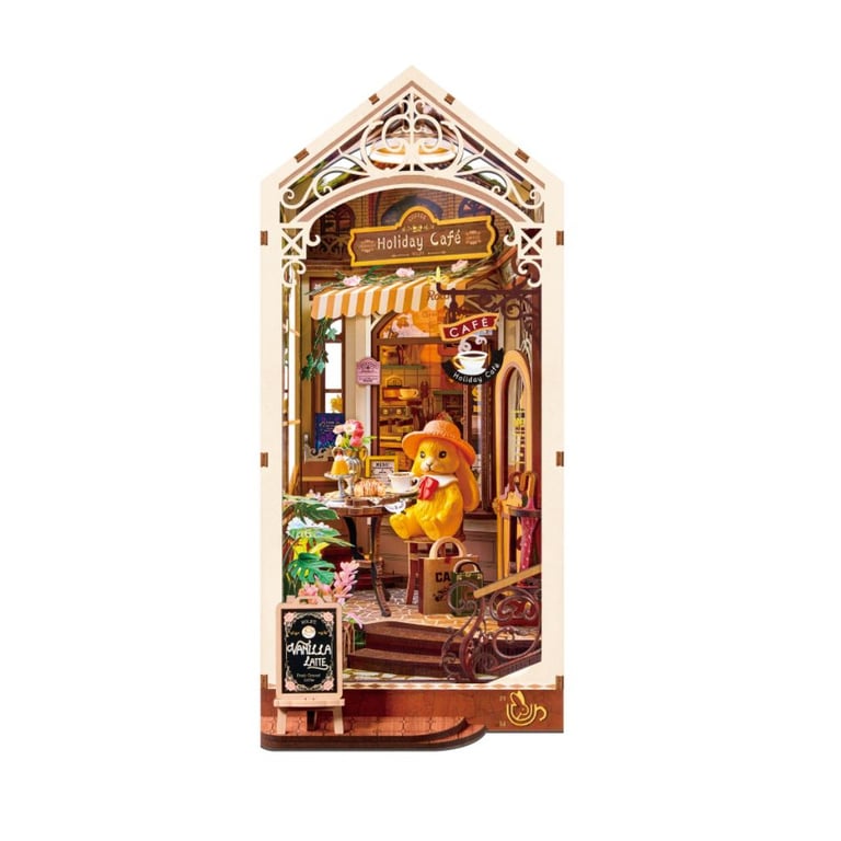 Maquette Rolife Serre livres Book Nook Café de vacances - vue 2