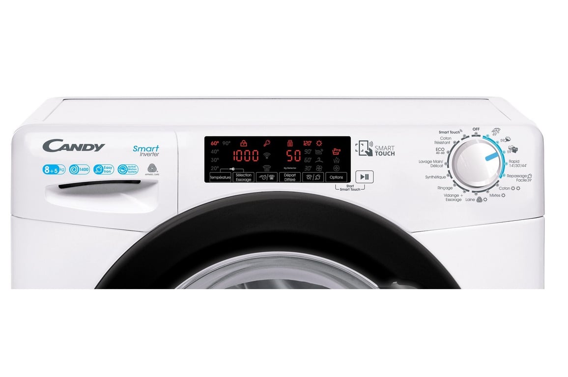 Lave linge séchant hublot 85kg 1400trsmin CSWS485TWMBE 47 CANDY - vue 8