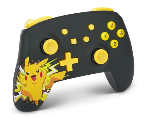 PowerA NSGP0016-01 accessoire de jeux vidéo Noir, Jaune Bluetooth Manette de jeu Analogique Nintendo Switch, Nintendo Switch Lite, Nintendo Switch OLED