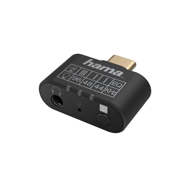 Adaptateur audio, fiche USB-C - jack femelle 3,5 mm, égalis., microph.