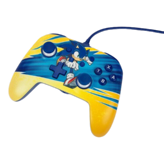 Controller cablato PowerA Sonic Boost per Nintendo Switch, giallo, blu