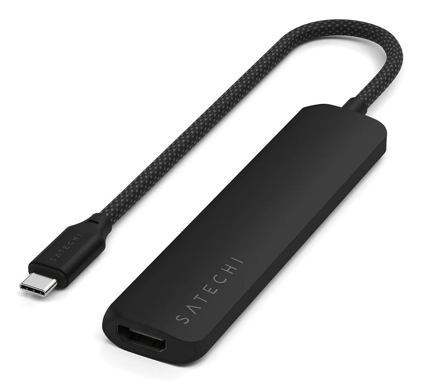 Satechi ST-P6SK hub & concentrateur USB Type-C 10000 Mbit/s Noir - Neuf