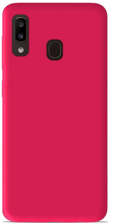 Coque silicone unie compatible Mat Rose Samsung Galaxy A20e