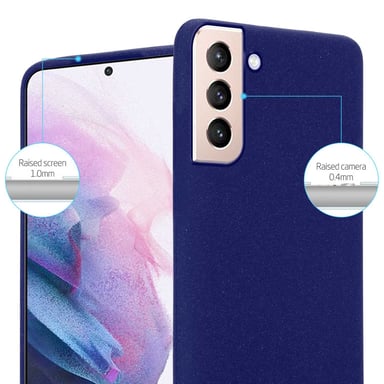 Coque pour Samsung Galaxy S22 en FROST BLEU FONCÉ Housse de protection Étui en silicone TPU flexible