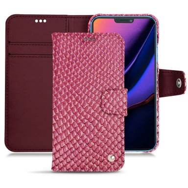 Housse cuir Apple iPhone 11 - Rabat portefeuille - Rouge - Cuirs spéciaux