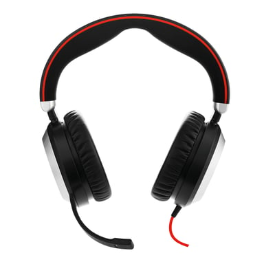 Jabra Evolve 80 MS Auricular con cable estéreo Diadema Oficina/Centro de llamadas Bluetooth Negro