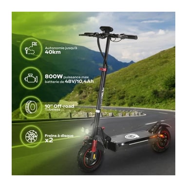 Urbanglide E-CROSS PRO LITE 2 Noir, Rouge 25 km/h 10 Ah
