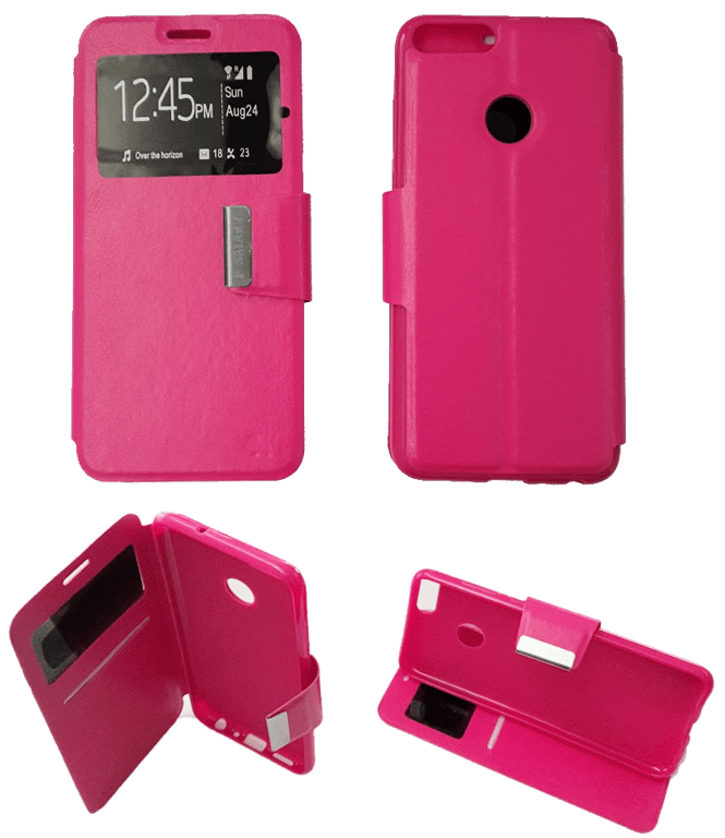 Etui Folio compatible Rose Huawei P Smart