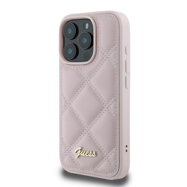 Guess Coque - iPhone 16 Pro - Matelassé - Noir - Protection durable