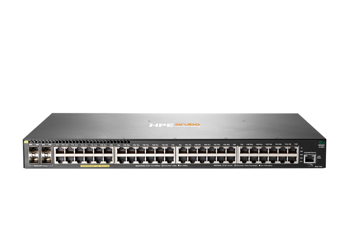 HPE Aruba Networking 48G PoE+ 4SFP+ Géré L3 Gigabit Ethernet 101001000 Connexion Ethernet supportant 'alimentation via ce port PoE 1U Neuf - vue 1