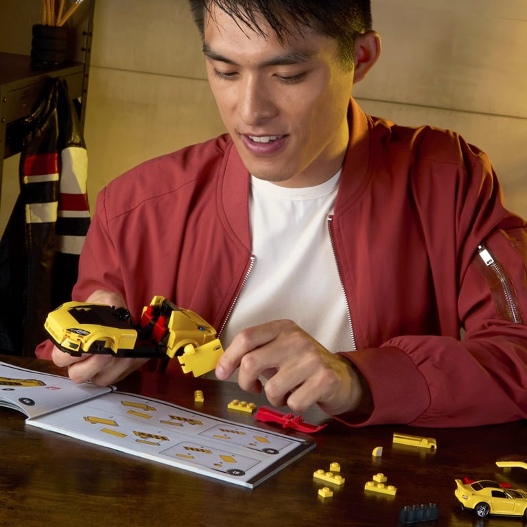 Mattel Brick Shop Hot Wheels Coffret de Construction Honda S2000 de 2007 série Speed avec 257 pièces détails réalistes et Autocollants de Personnalisation JFR88 - vue 2