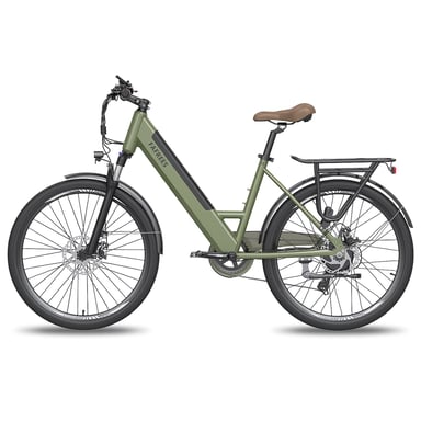 FAFREES F26 Pro 14.5AH Bicicleta Eléctrica - Motor 250W Batería 36V14.5AH Autonomía 110KM Freno de Disco Mecánico - Verde Oscuro