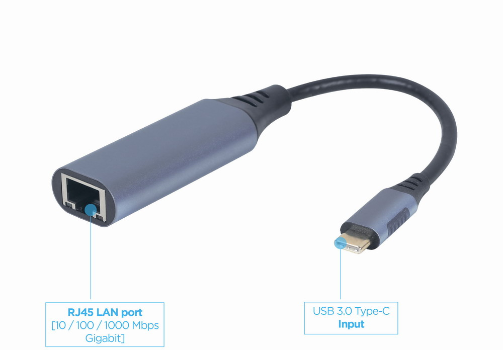 Gembird A USB3C LAN 01 station d'accueil USB 3.2 Gen 1 3.1 Gen 1 Type C Neuf - vue 2
