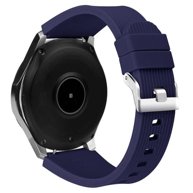 Samsung Galaxy Watch 46 mm Bracelet de rechange en silicone souple Bleu (L) - Neuf