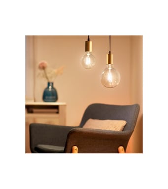 WiZ Globe 95 Lampadina E27 variabile bianca 60W collegata