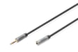 Cavo di prolunga audio Digitus, da jack maschio da 3,5 mm a jack femmina da 3,5 mm