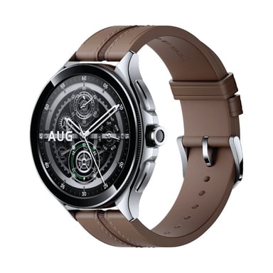 Xiaomi Watch 2 Pro Wifi 46 mm (1,43'') AMOLED Touchscreen, Argento, Marrone Wifi GPS (satellite)