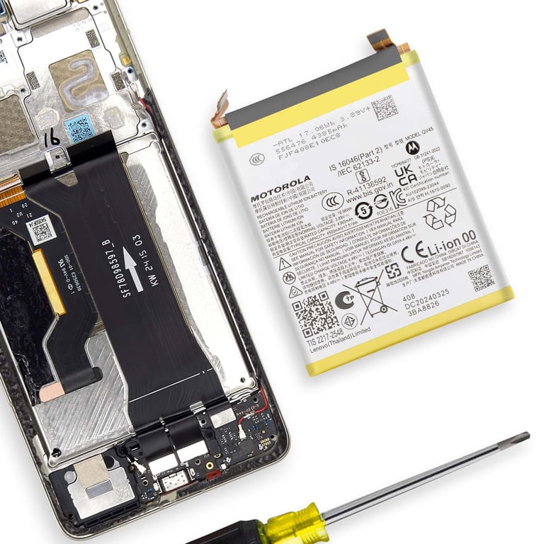 Batterie de Remplacement QV45 pour Motorola Edge 50 Ultra Service Pack Neuf - vue 3