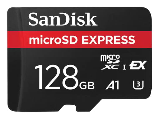 SanDisk Express 128 GB MicroSDXC UHS-I (EXPRESS MICROSD CARD 128GB - UP TO 880MB/S READ 480MB/S WRITE)