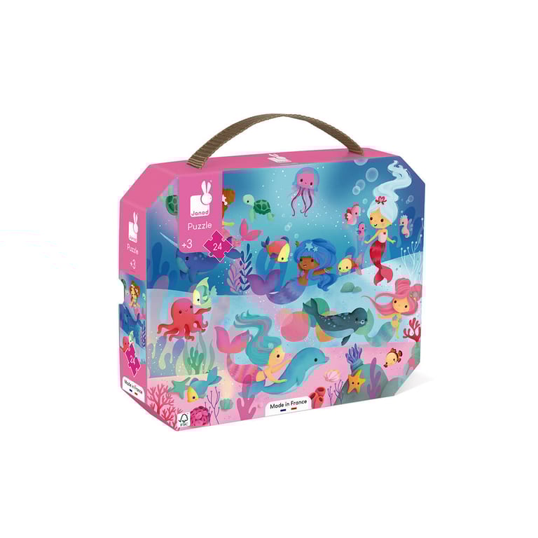 Puzzle 24 pièces : valisette : une journée à la ferme Juratoys Janod - vue 8