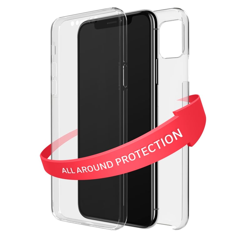 Funda protectora "360° Clear" para iPhone 11 Pro, transparente - Black Rock