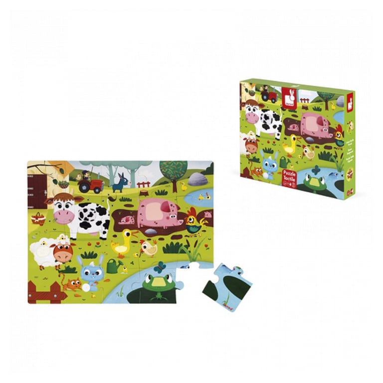 Puzzle tactile géant : La ferme Juratoys Janod - vue 2