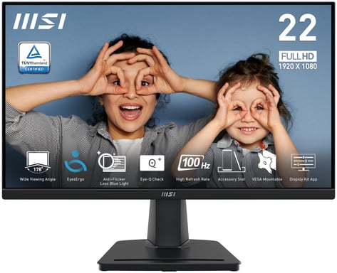 MSI MP225V Monitor 21.5'' VA FHD 100hz 1ms VGA HDMI