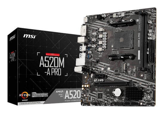 MSI A520M-A PRO scheda madre AMD A520 slot AM4 micro ATX