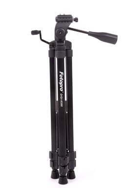 Fotopro - Trípode 4 secciones cabeza 3D - DIGI 9300 + Kit accesorios para smartphone (SJ-85) + Action Cam ( GA-2) + BT4