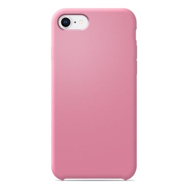 Coque silicone unie compatible Soft Touch Rose Apple iPhone 8