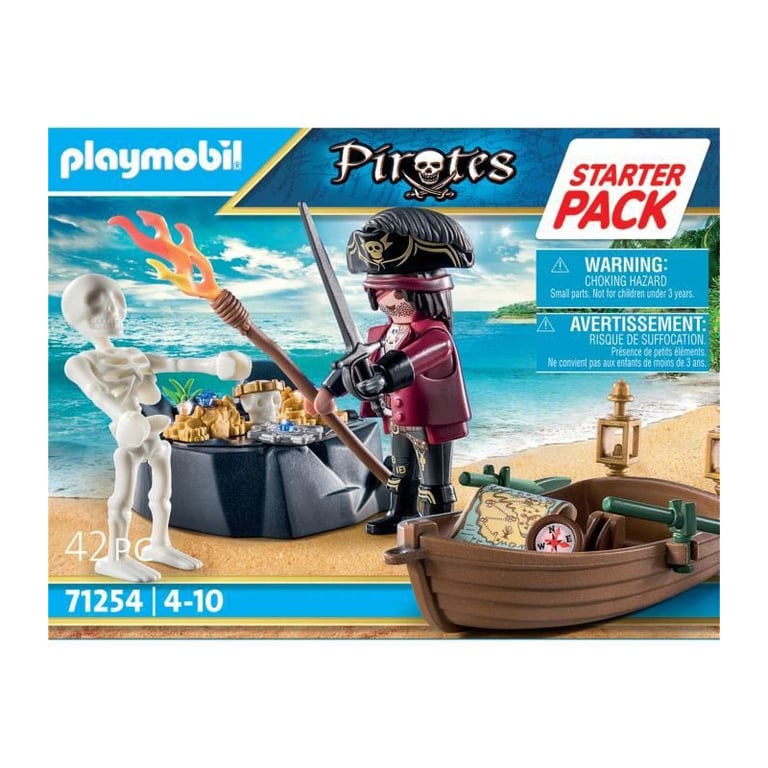Playmobil Pirates 71254 Pirate Et Barque Starter Pack - vue 3