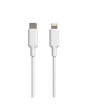 Muvit For Change Pack Cargador Red 12W+Cable Lightning 1.2M Blanco