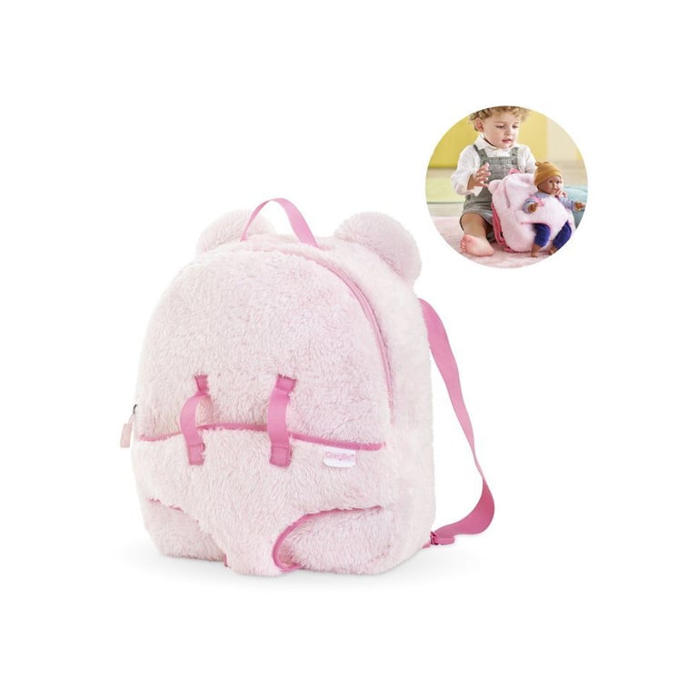 Sac à dos poupée Corolle BB30 pour poupées 30 cm fausse fourrure Rose - Neuf